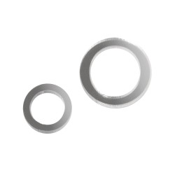 Inele plastic Rayher, oglinda, 2 + 3 cm, 18 buc/set