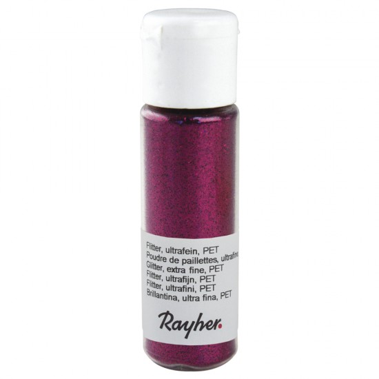 Sclipici Rayher, 20 ml, roz cald