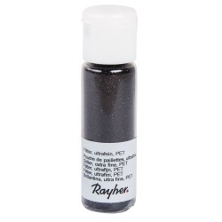 Sclipici Rayher, 20 ml, negru carbune