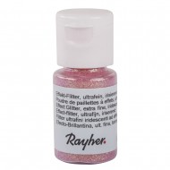 Sclipici efect iridiscent, extra fin, roz deschis, 10 ml