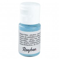 Sclipici efect iridiscent, extra fin, albastru deschis, 10 ml