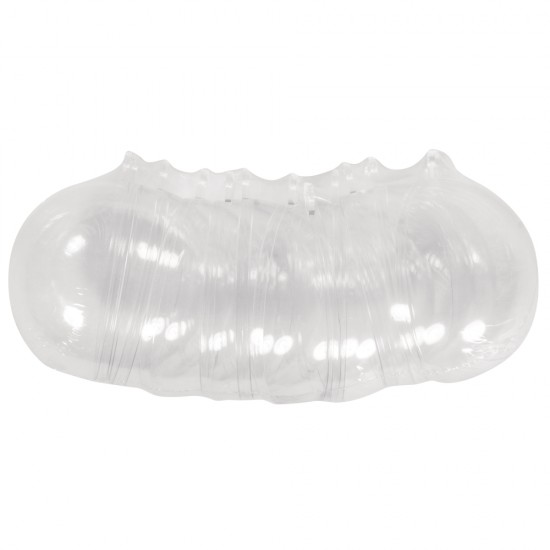 Glob plastic cristal, Rayher, D6cm, 2 parti,  6 buc/set