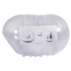 Glob plastic cristal, Rayher, D12 cm, 2 parti, cu decupaj D7,5cm, 4 buc/set Glob plastic cristal, Rayher, D12 cm, 2 parti, cu decupaj D7,5cm, 4 buc/set