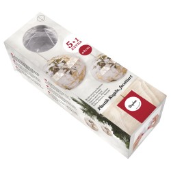 Glob plastic Rayher, diam.8 cm, 6 buc/set