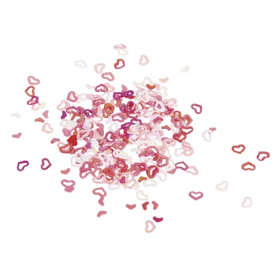 Sequin small items Hearts, 4mm A?