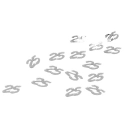 Set decorativ Rayher paiete  Nunta de argint 25  8 mm 4g