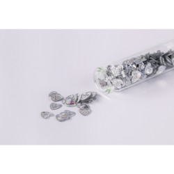 Paiete Hearts/Flowers assorted, coloured, 0.8-1cm,in small bottles, box 5 bottles Paiete Hearts/Flowers assorted, coloured, 0.8-1cm,in small bottles, box 5 bottles