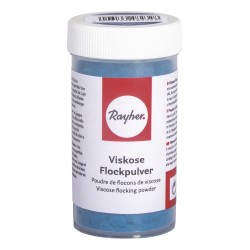 Pulbere vascoza cu efect catifea, azuriu, cu aplicator, cutie 8g