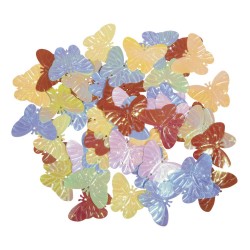 Decoratiuni fluturi paiete 3 x 2,3 cm, Rayher, 12,5 g, culori asortate