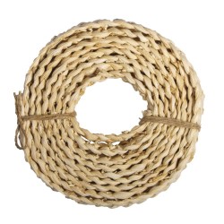 Funie frunze de porumb, împletită cu 5 fire,  3m, Rayher , 2,5 cm latime, natural