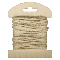 Snur iuta ivory, 1.5 mm, 10 m/rola Snur iuta ivory, 1.5 mm, 10 m/rola