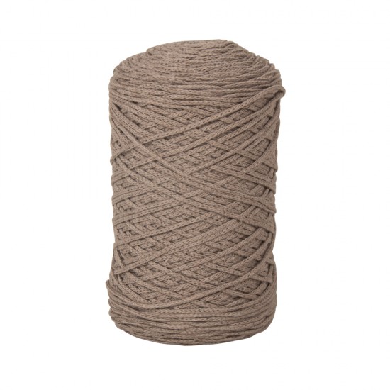 Snur impletit Rayher, taupe, 2 mm
