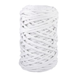 Snur impletit, white, 4 mm, 250 g
