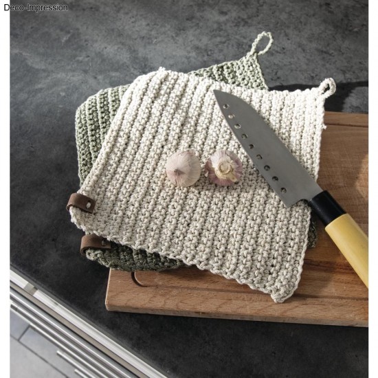 Fir reciclat împletit cu fir auriu, ø 4 mm, Rayher, aprox. 58 m, ghem 250 g, verde oliv