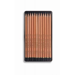 Set creioane grafit, ARTA, cutie metal, gama 1500 natur – 8B- 2H Set creioane grafit, ARTA, cutie metal, gama 1500 natur – 8B- 2H