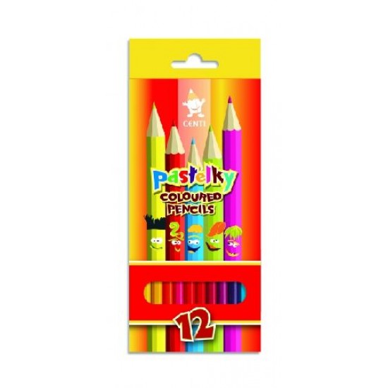 K2142-12 Creioane colorate Centi, 12 culori, Economy