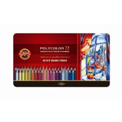 K3827-72 Set Creioane POLYCOLOR, 72 cul - In cutie metalica K3827-72 Set Creioane POLYCOLOR, 72 cul - In cutie metalica