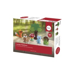Kit creativ animale amuzante din padure H 7,6-15,2cm, Rayher