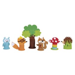 Kit creativ animale amuzante din padure H 7,6-15,2cm, Rayher