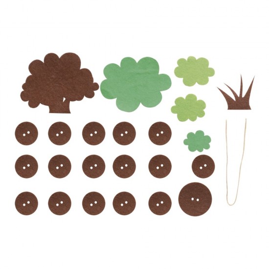 Kit creativ animale amuzante din padure H 7,6-15,2cm, Rayher