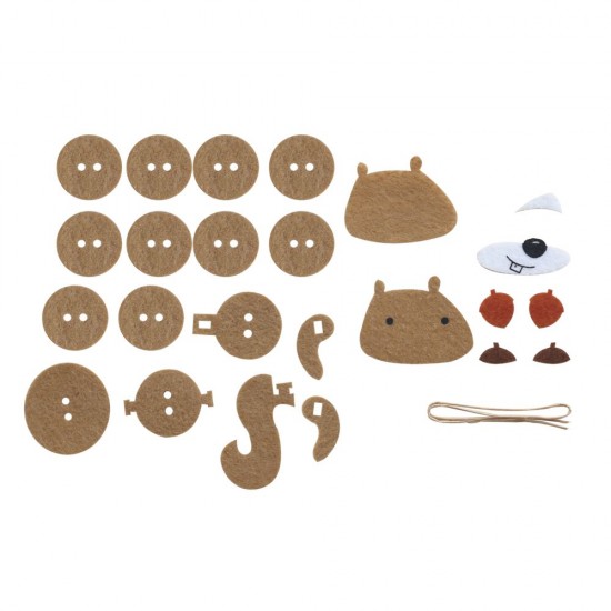 Kit creativ animale amuzante din padure H 7,6-15,2cm, Rayher