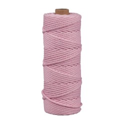 Fir macrame, 3mm , roz pastel, Rayher, cca.210gr, 70m Fir macrame, 3mm , roz pastel, Rayher, cca.210gr, 70m