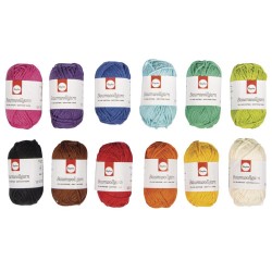 Fire de bumbac , 20g, asortate, Rayher, 12/set