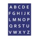 Sablon: alphabet capital letters, linear, DIN A4, 1 stencil + coating kn