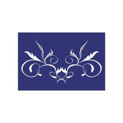 Sablon: Ornament, DIN A5, 1 stencil + coating knife, tbag Sablon: Ornament, DIN A5, 1 stencil + coating knife, tbag