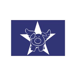 Sablon: Star-Pig, DIN A5, 1 stencil + coating knife, tbag Sablon: Star-Pig, DIN A5, 1 stencil + coating knife, tbag