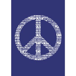 Sablon: Peace, DIN A4,1stencil+coating knife in tab-bag Sablon: Peace, DIN A4,1stencil+coating knife in tab-bag