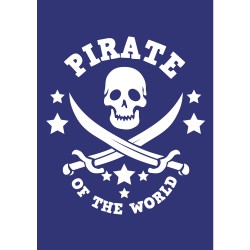 Sablon: Pirate, DIN A5,1stencil+coating knife in tab-bag Sablon: Pirate, DIN A5,1stencil+coating knife in tab-bag