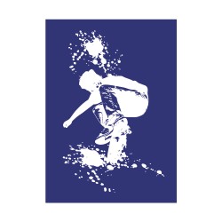 Sablon, Skater, DIN A4, 1 stencil + coating knife, tbag