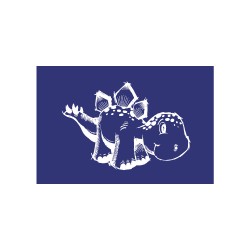 Sablon, Dinosaur, DIN A5, 1 stencil + coating knife, tbag