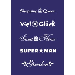 Sablon serigrafic Message for you, A5+ cutter