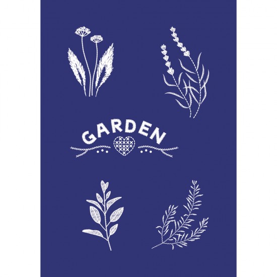 Sablon serigrafic Garden, DIN A5, + cutter