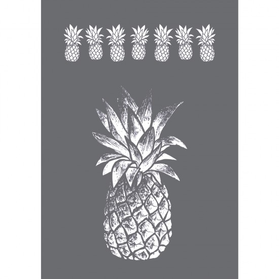 Sablon Pineapple, DIN A4, 1 stencil + 1 scraper in tab-bag