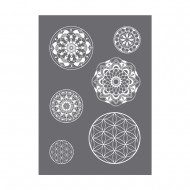 Sablon serigrafic Mandala A4 + racleta