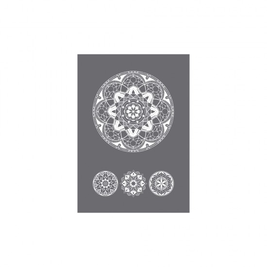 Sablon serigrafic Art of Mandala, A5