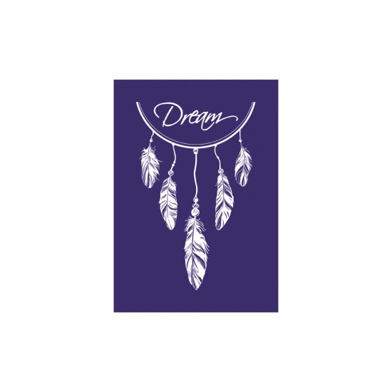 Sablon serigrafic Dreamcatcher feathers A5 + racleta