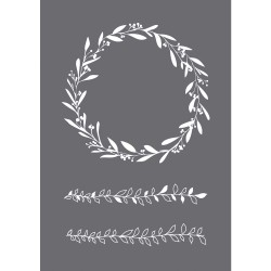 Sablon serigrafic, Coronita infrunzita, A5