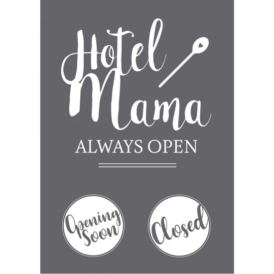 Sablon serigrafic Hotel Mama  A4