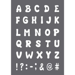 Sablon serigrafic, Litere, A4 Sablon serigrafic, Litere, A4