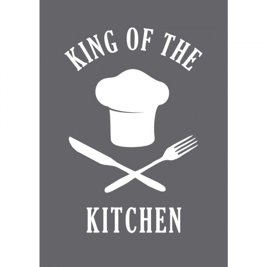 Sablon serigrafic King of the kitchen  A5