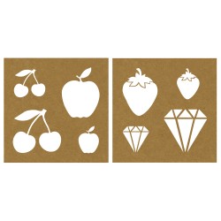 Sablon Rayher de hartie Fructe / Diamante Sablon Rayher de hartie Fructe / Diamante