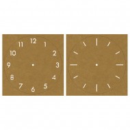 Sablon Ceas, 26x26cm, 2 modele, 2buc tab-card de