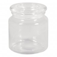 Borcan sticla Rayher, capac sticla, diam.10 cm, inaltime 11 cm, 580 ml