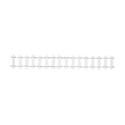 Decoratiune gard, alb, 30x3cm Decoratiune gard, alb, 30x3cm