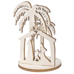 Set creativ Rayher, din lemn, diametru 4.5 cm, inamtime 4-6.5 cm, 2/set