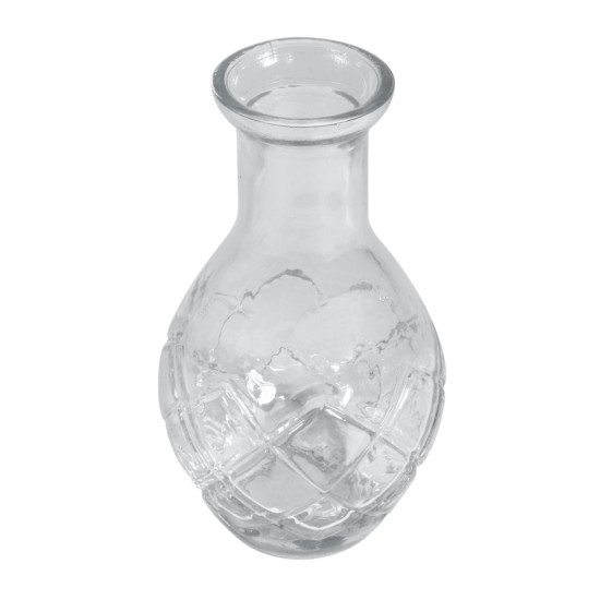 Vaza sticla Rayher, 6.5x6.5x11.5 cm. 130 ml